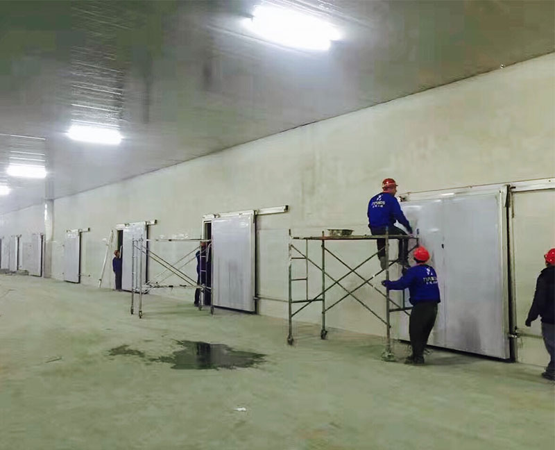 揚州食品冷庫施工場景/揚州九齊制冷設備有限公司